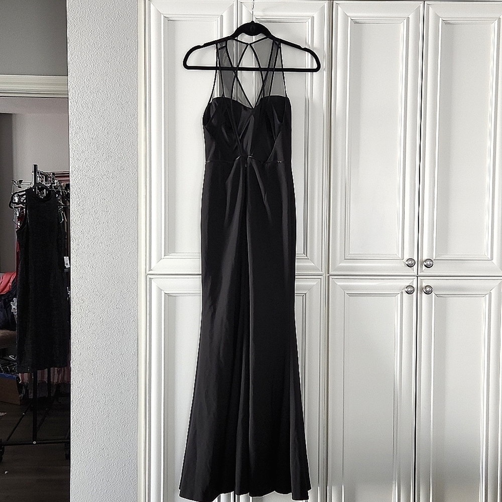 NWT JS COLLECTIONS - Illusion Cut-Out Ball Gown - Picture 8 of 10